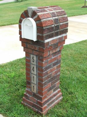 A Brick Mailbox is Durable!